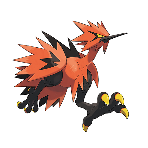 Zapdos Galar official artwork